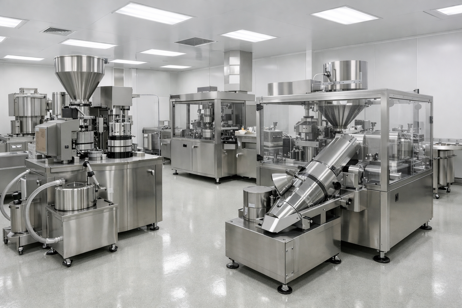 High-volume capsule manufacturing line