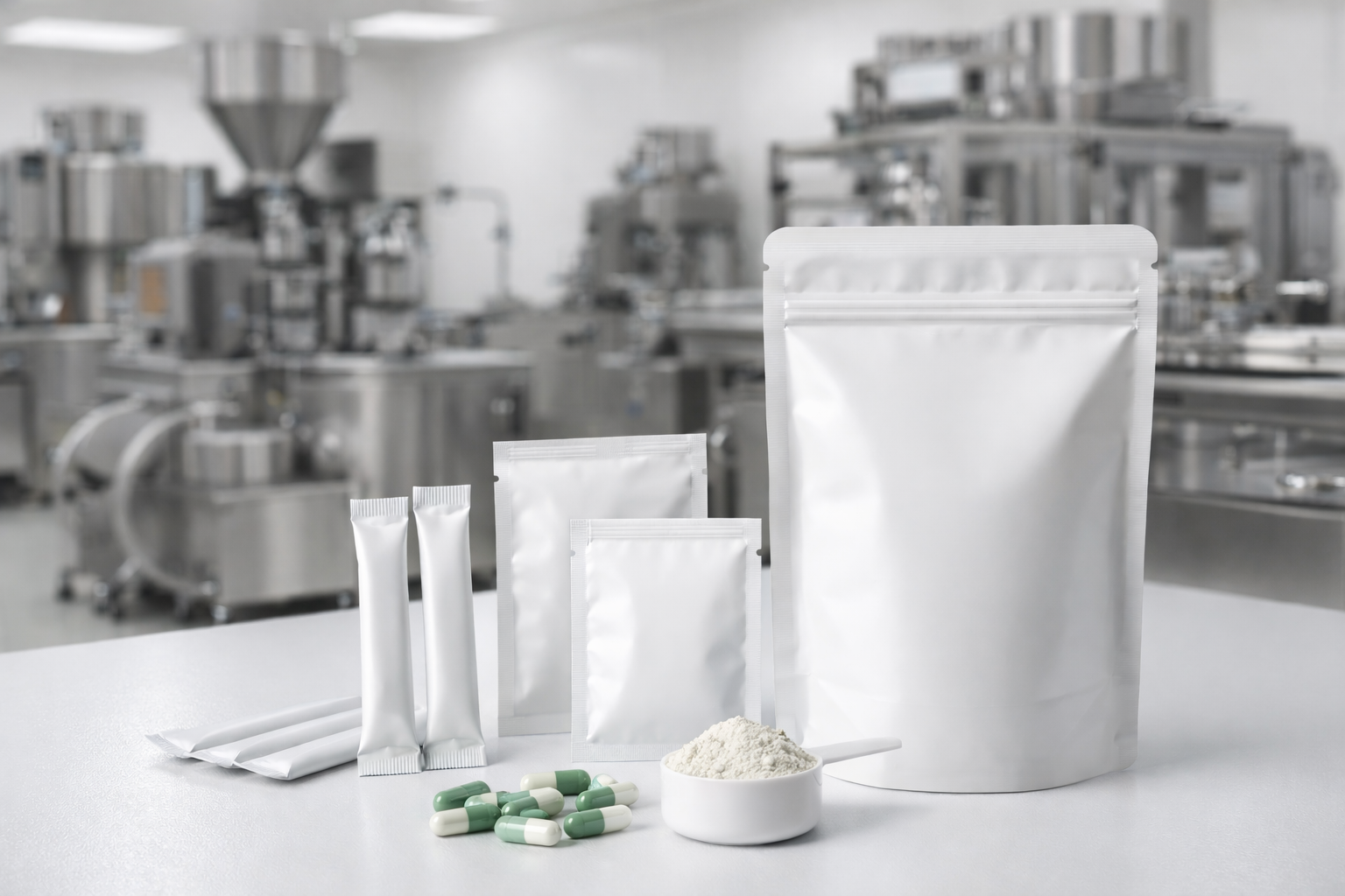 Custom flexible packaging — stick packs and sachets